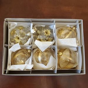 Glass Christmas tree ornament 6pcs $10each